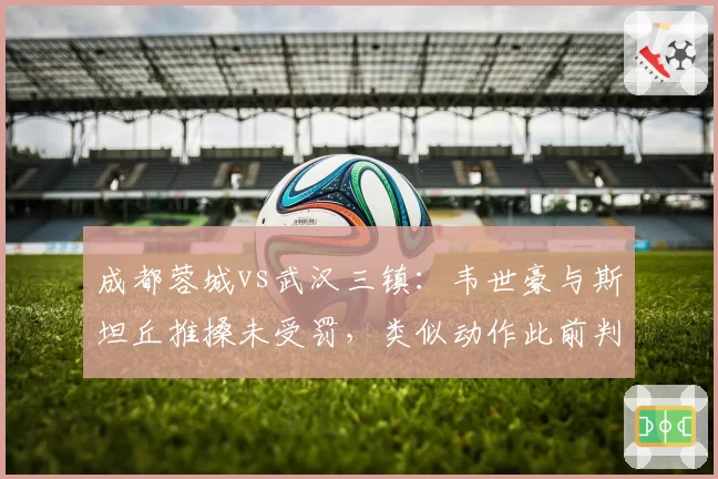 成都蓉城vs武汉三镇：韦世豪与斯坦丘推搡未受罚，类似动作此前判罚差异能否推动规则修订